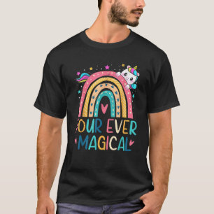 Four Ever Magical 4 Years Old 4th Birthday Girl Un T-Shirt