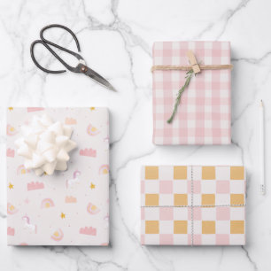 Four Ever Magical Unicorn Wrapping Paper Sheets