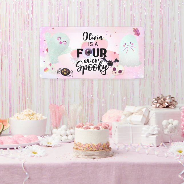 four ever spooky banner (Party)