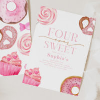 Four Ever Sweet Birthday Invitation