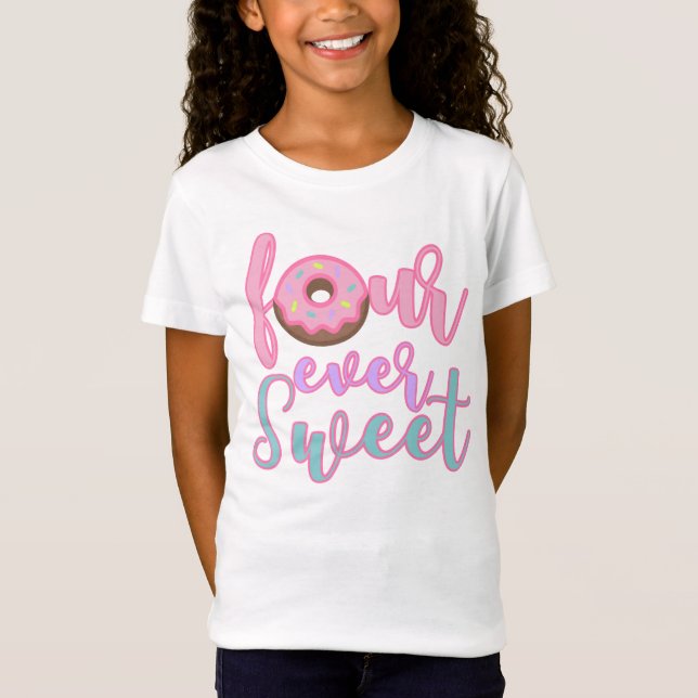 Four Ever Sweet Donut Birthday Tee (Front)