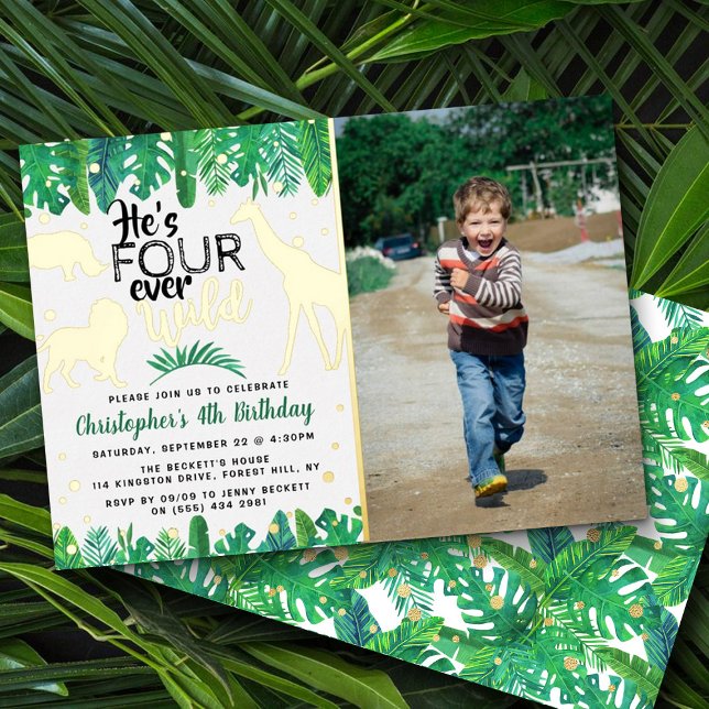 Four Ever Wild Jungle Boys 4th Birthday Photo (Creator Uploaded)