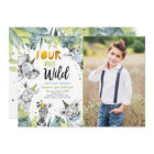 Four Ever Wild Party Animals Safari Boy Birthday I