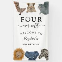 Four Ever Wild Safari Theme Boy's 4th Birthday