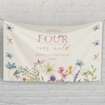 Four Ever Wild Wildflower 4th Birthday Party