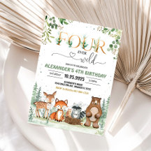 Four Ever Wild Woodland 4th Birthday