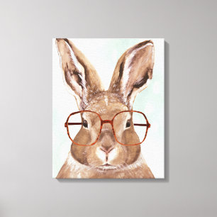 Four-Eyed Forester   Bunny Rabbit Canvas Print