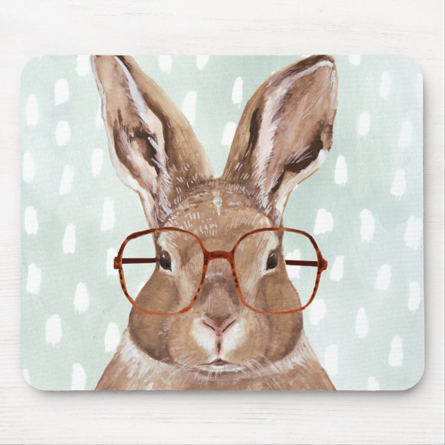 Four-Eyed Forester | Bunny Rabbit Mouse Mat (Front)