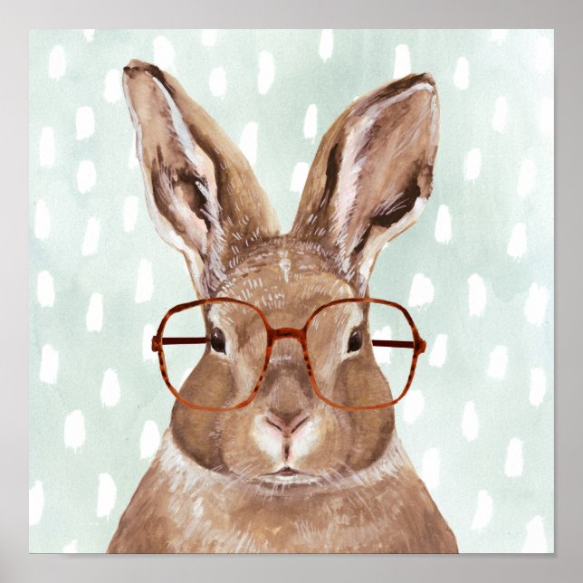 Four-Eyed Forester | Bunny Rabbit Poster (Front)