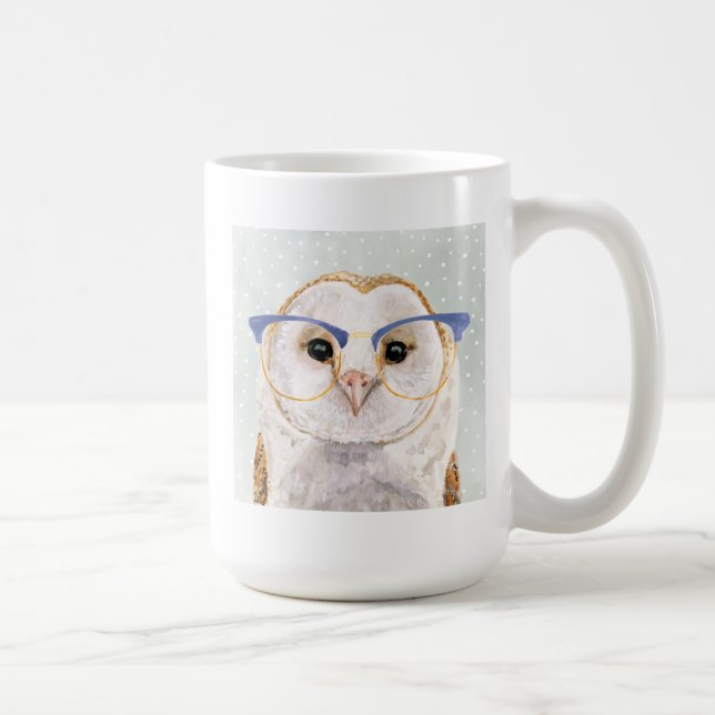 Four-Eyed Forester | Wise Owl Coffee Mug (Right)