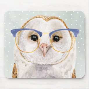 Four-Eyed Forester   Wise Owl Mouse Mat