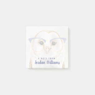 Four-Eyed Forester   Wise Owl Post-it Notes