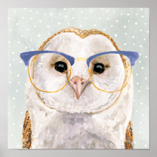 Four-Eyed Forester   Wise Owl Poster