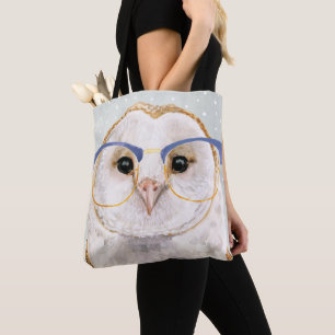 Four-Eyed Forester   Wise Owl Tote Bag