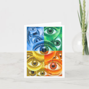 "Four Eyes" greeting card
