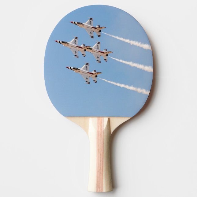 Four F-16 Thunderbirds fly in close formation Ping Pong Paddle (Front)