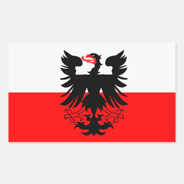 FOUR Flag of Deventer Rectangular Sticker (Front)