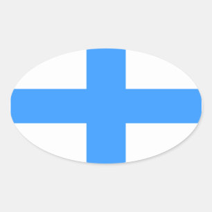 FOUR Flag of Marseille Oval Sticker