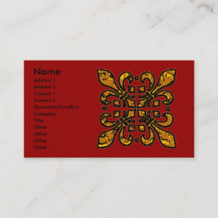 Four Fleur De Lis Business Card