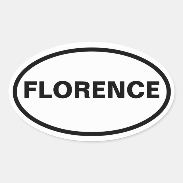 FOUR Florence, Alabama Oval Sticker (Front)