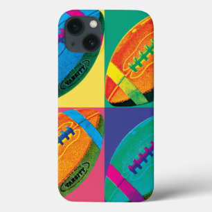 Four Footballs in Different Colours iPhone 13 Case