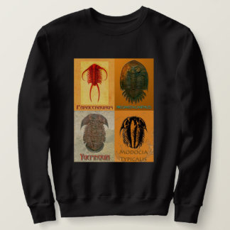 Four Fossil Trilobite Montage Sweatshirt