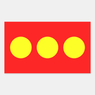 FOUR Freetown Christiania Flag Rectangular Sticker