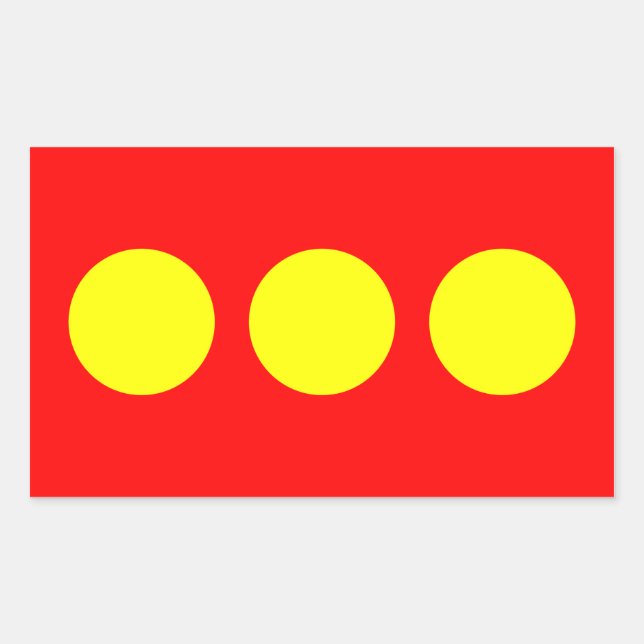 FOUR Freetown Christiania Flag Rectangular Sticker (Front)