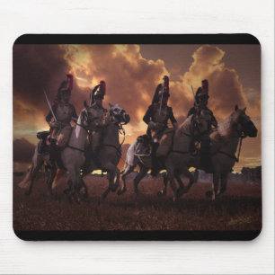 Four French Cuirassiers Mouse Mat