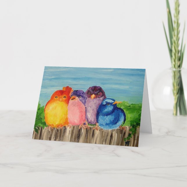 Four Friends - Greeting Card (Front)