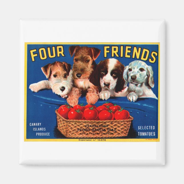 Four Friends Magnet (Front)