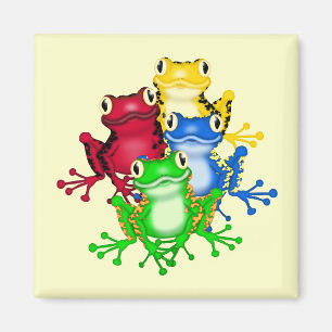 Four Frogs Tshirts and Gifts Magnet