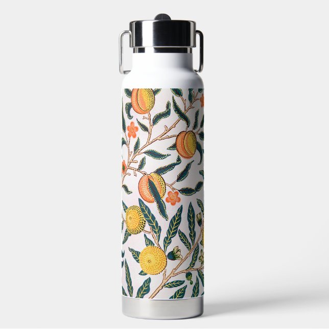 Four Fruit Pattern, William Morris Water Bottle (Front)