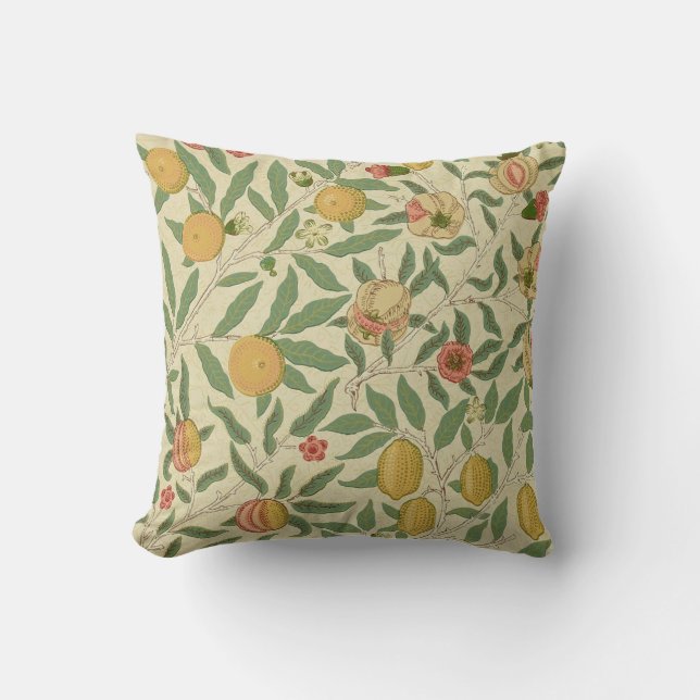 Four Fruit, William Morris Cushion (Front)