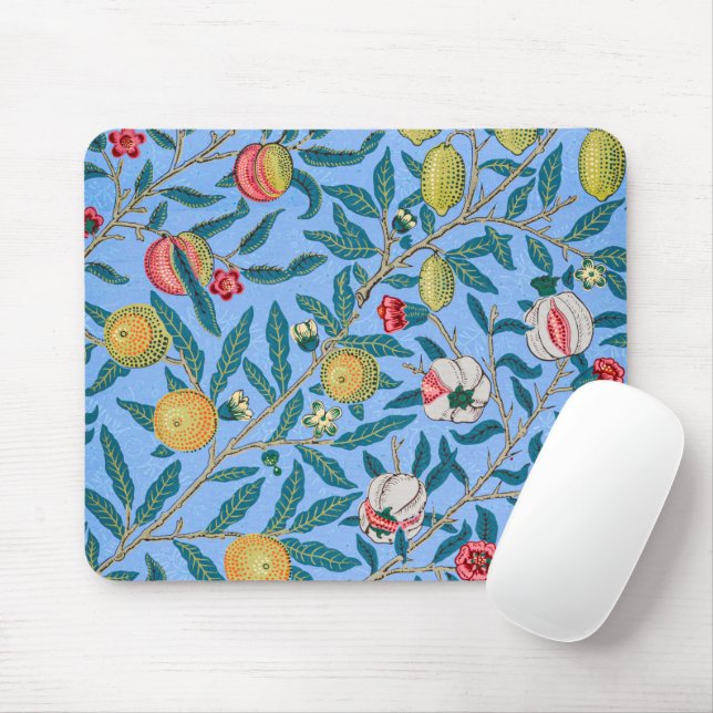 Four Fruit, William Morris Mouse Mat (With Mouse)