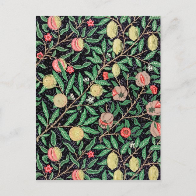 Four Fruit, William Morris Postcard (Front)
