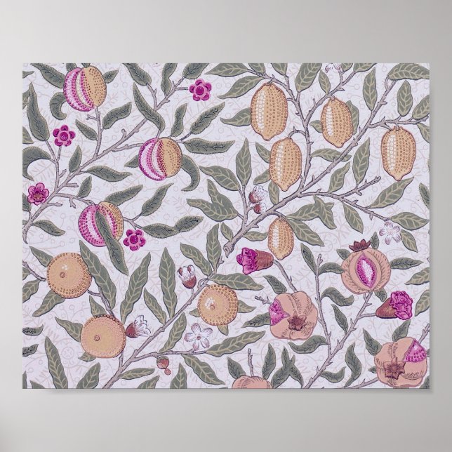 Four Fruit, William Morris Poster (Front)