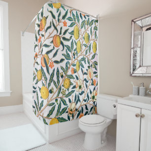 Four Fruit, William Morris Shower Curtain