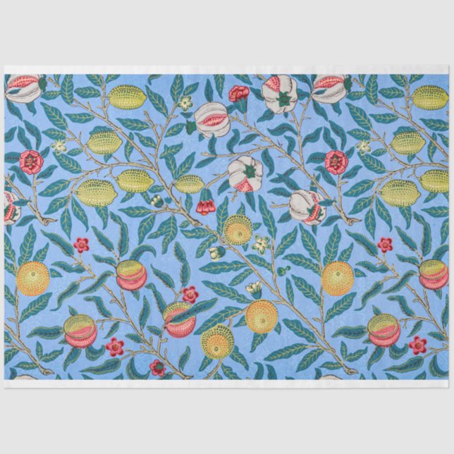 Four Fruit, William Morris Tissue Paper (Front)