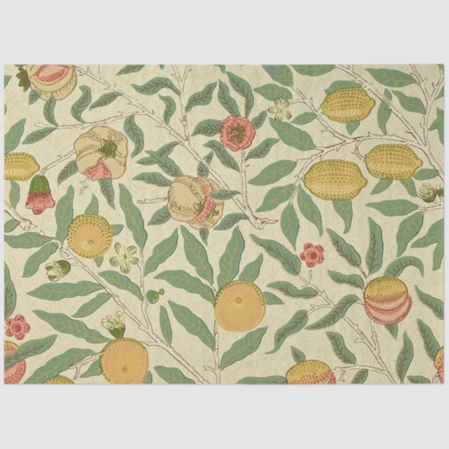 Four Fruit, William Morris Tissue Paper (Front)