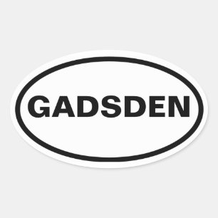 FOUR Gadsden, Alabama Oval Sticker