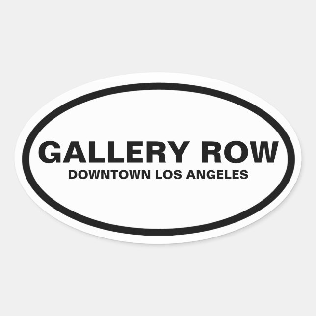 FOUR Gallery Row Oval Sticker (Front)