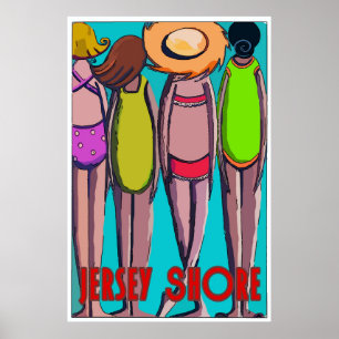 Four Gals on Jersey Shore, Poster