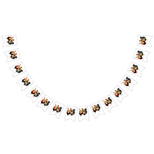 Four Gamecocks Bunting (All)