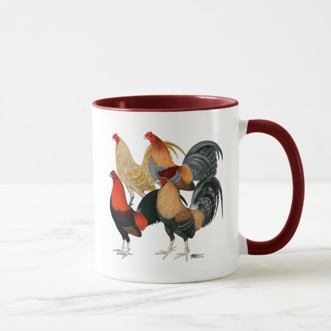 Four Gamecocks Mug (Right)
