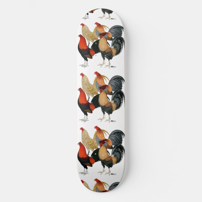 Four Gamecocks Skateboard (Front)