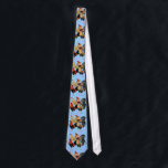 Four Gamecocks Tie<br><div class="desc">Game fowl have an association with mankind going back thousands of years.  These handsome dudes are truly gorgeous critters.</div>