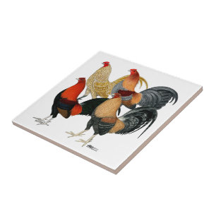 Four Gamecocks Tile