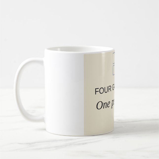 Four Games Open. One Pair Of Eyes. Mug (Left)