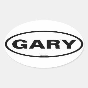 FOUR Gary Indiana Oval Sticker
